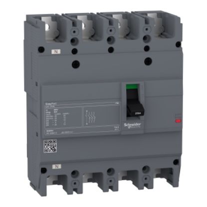 MCCB Schneider EZC250N4100 4P 100A 25KA