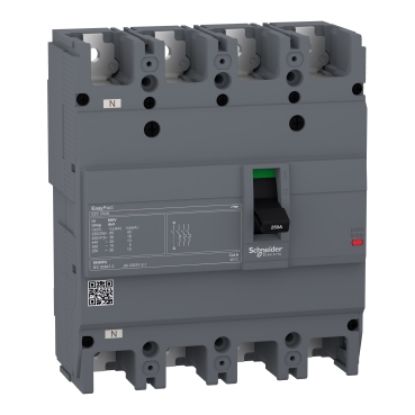 MCCB Schneider EZC250H4200 4P 200A 36KA