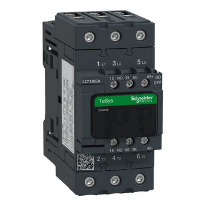 Contactor Schneider LC1D65ABD 3P 65A 24VDC