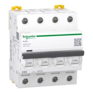 MCB Schneider A9F74463 4P 63A 6kA