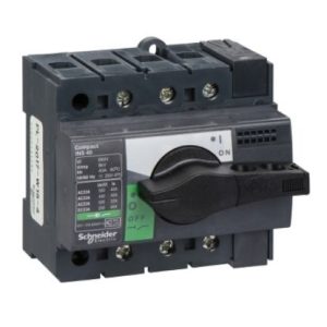 28900 - Cầu Dao Cắt Tải Compact INS40 3P 40A tay vặn ngắn