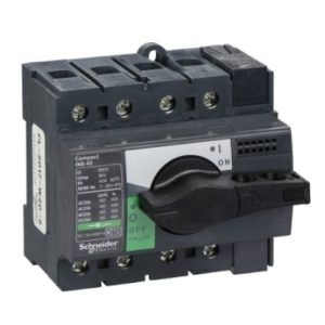 28901 - Cầu Dao Cắt Tải Compact INS40 4P 40A tay vặn ngắn