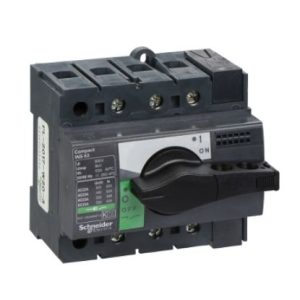 28902 - Cầu Dao Cắt Tải Compact INS63 3P 63A tay vặn ngắn