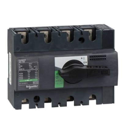 28913 - Cầu Dao Cắt Tải Compact INS160 4P 160A tay vặn ngắn