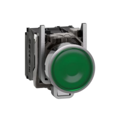 Nút Nhấn Có Đèn Xanh lá Schneider XB4BW33B5 24V 1NO+1NC