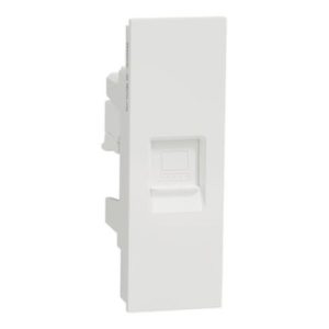 M3T1RJ5M_WE - Ổ Cắm Mạng Đơn RJ45 Cat5e Size S Màu Trắng