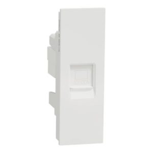 M3T1RJ6M_WE - Ổ Cắm Mạng Đơn RJ45 Cat6e Size S Màu Trắng
