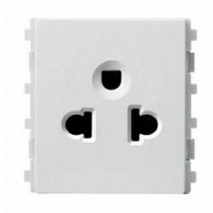 84426MUES_WE_G19 - Hạt Ổ Cắm Đơn 3 Chấu 16AX Size 2S Màu Trắng