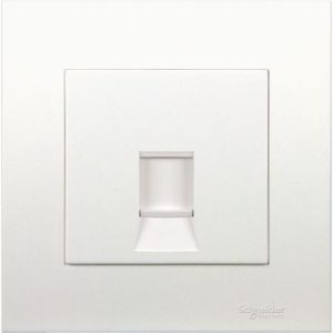 KB31RJ6_WE - Bộ Ổ Cắm Mạng Đơn Cat6e Size 86x86mm Màu Trắng