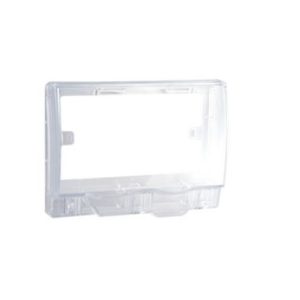 ET223R_TR - Nắp Che Mặt Đơn Phòng Thấm Nước IP55 Dùng Cho Ổ Cắm Đôi Vuông