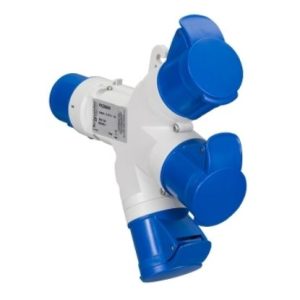 Ổ Nối di động Schneider PKZM409, 16A 3 ngã 2P+E IP44