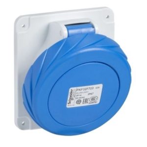 Ổ cắm âm Schneider 81290, 125A 2P+E 400V IP67