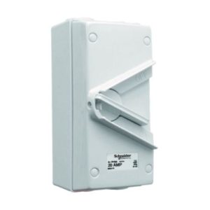 Ngắt Điện Phòng Thấm Nước Schneider WHS20_GY_G19 1P 20A 250V