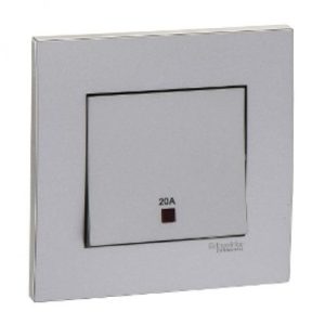 KB31D20NE_WE_G19 - Bộ Công Tắc Đơn 2 Cực 20A Size 86x86mm Màu Trắng