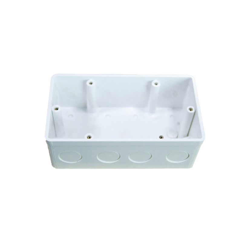 Hộp đế nhựa vuông đôi kiểu Anh KT135x75x50mm mã A157V2
