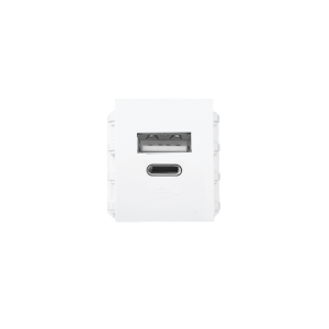 Ổ cắm sạc USB type A và type C, dòng điện DC 5V-3.1A mã A7USB-A/C