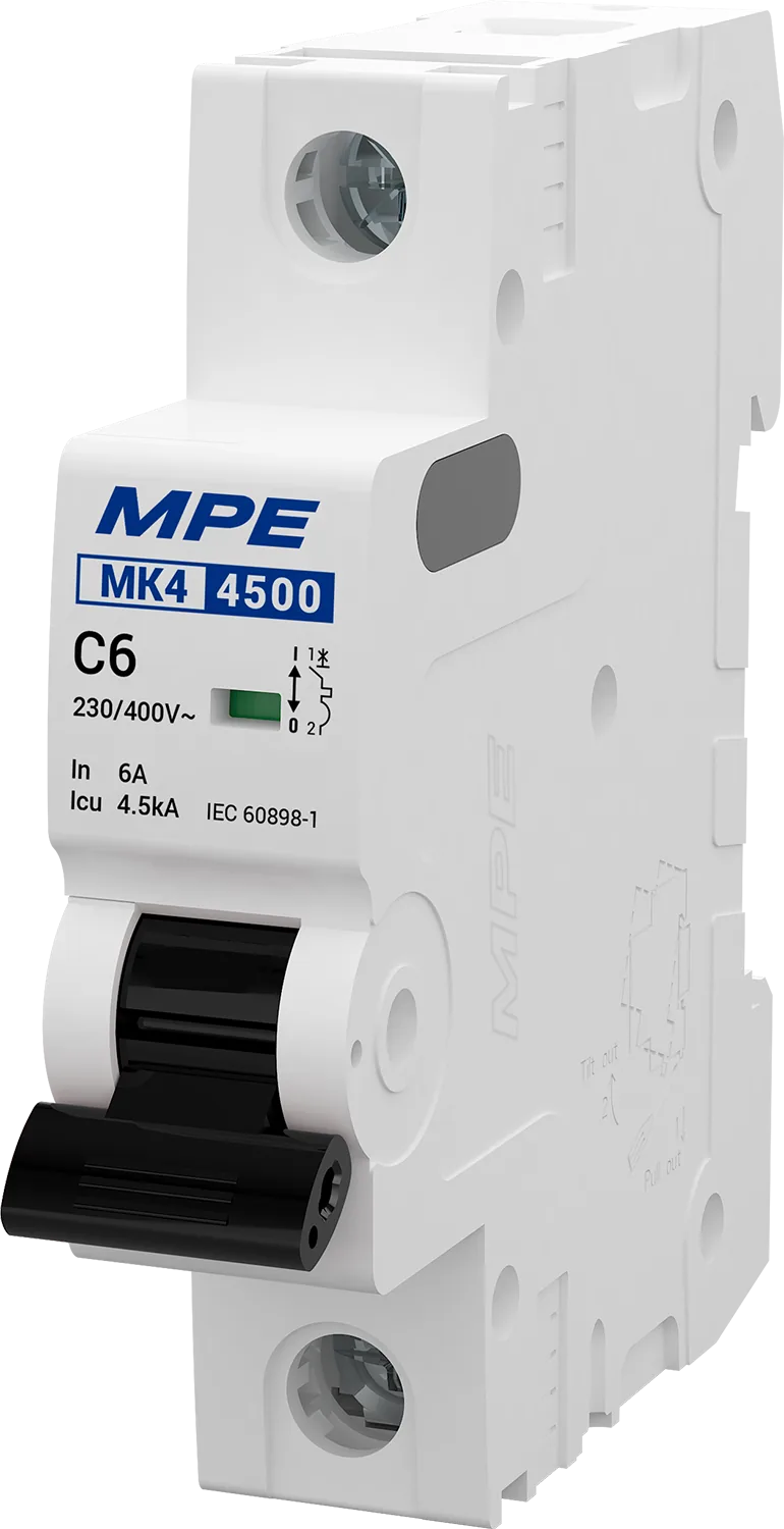 Cầu dao tự động MK4 1 cực, 63A, 4.5kA mã MK4-C163