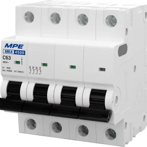 Cầu dao tự động MK4 4 cực, 40A, 4.5kA mã MK4-C440