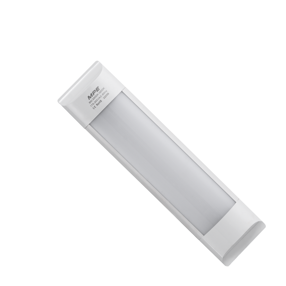 LED Bán Nguyệt thân đèn nhôm-nhựa 9W ánh sáng vàng BN-9V