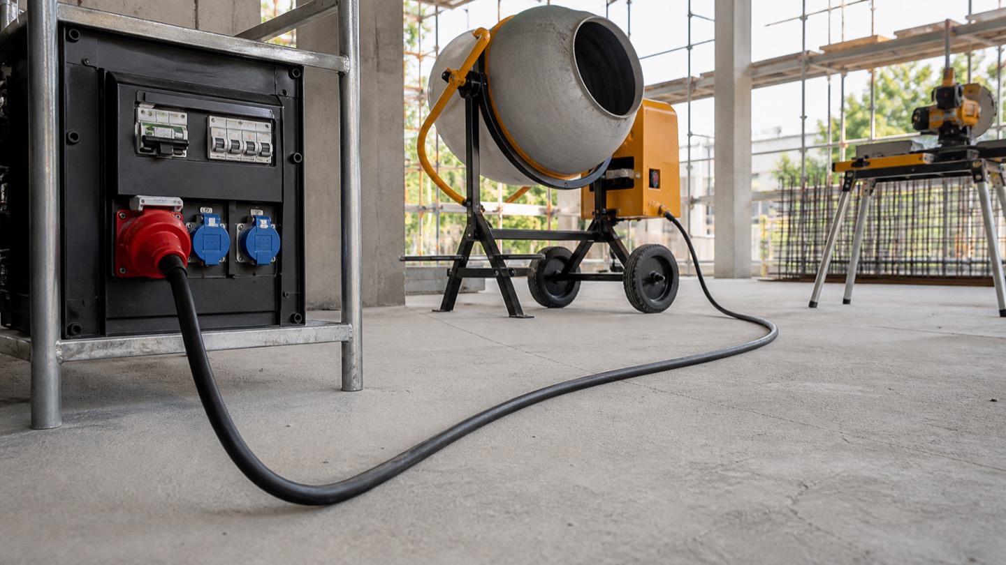 Cáp mềm cấp điện máy móc và thiết bị phục vụ thi công công trường