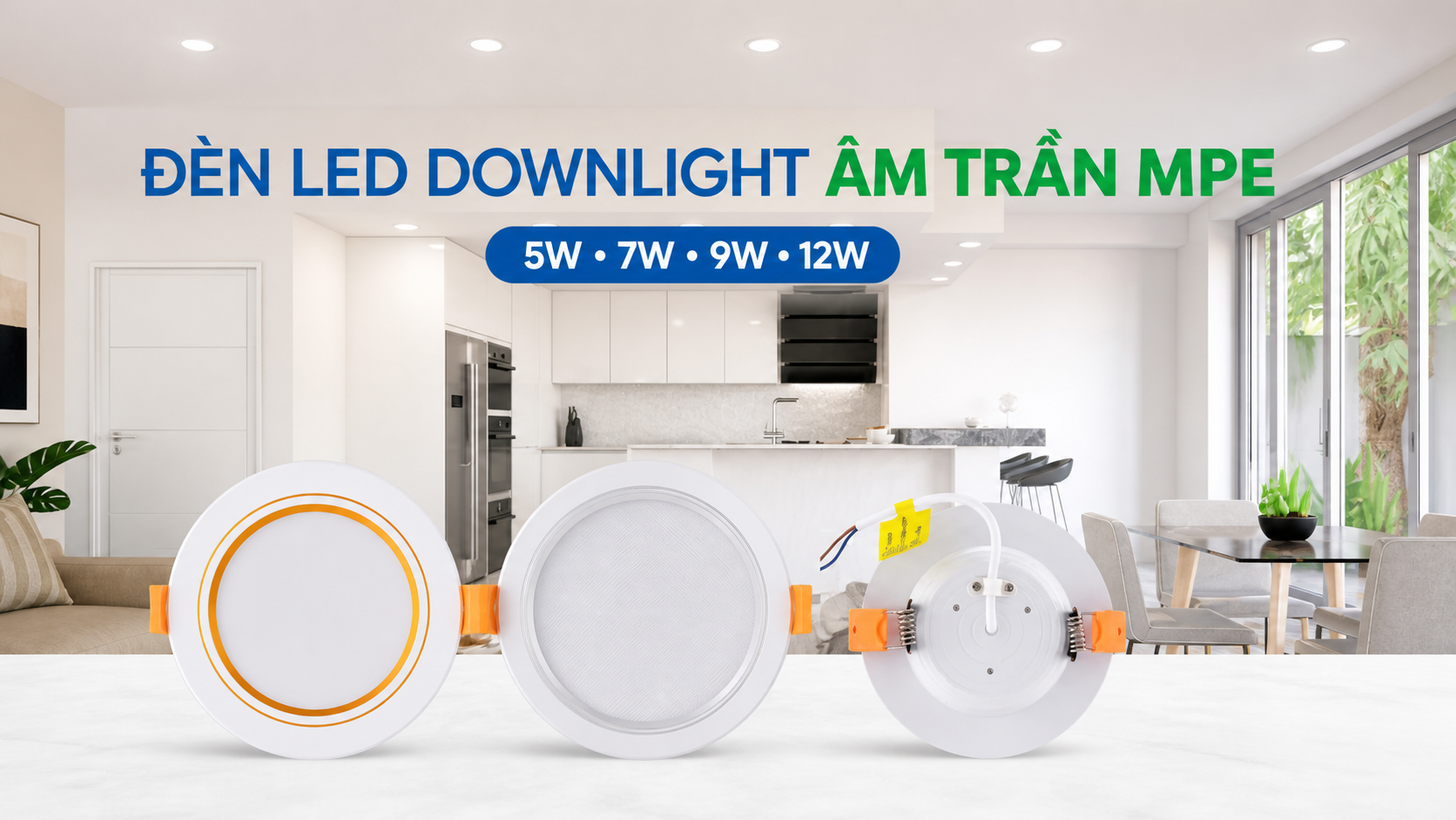 đèn LED downlight âm trần MPE