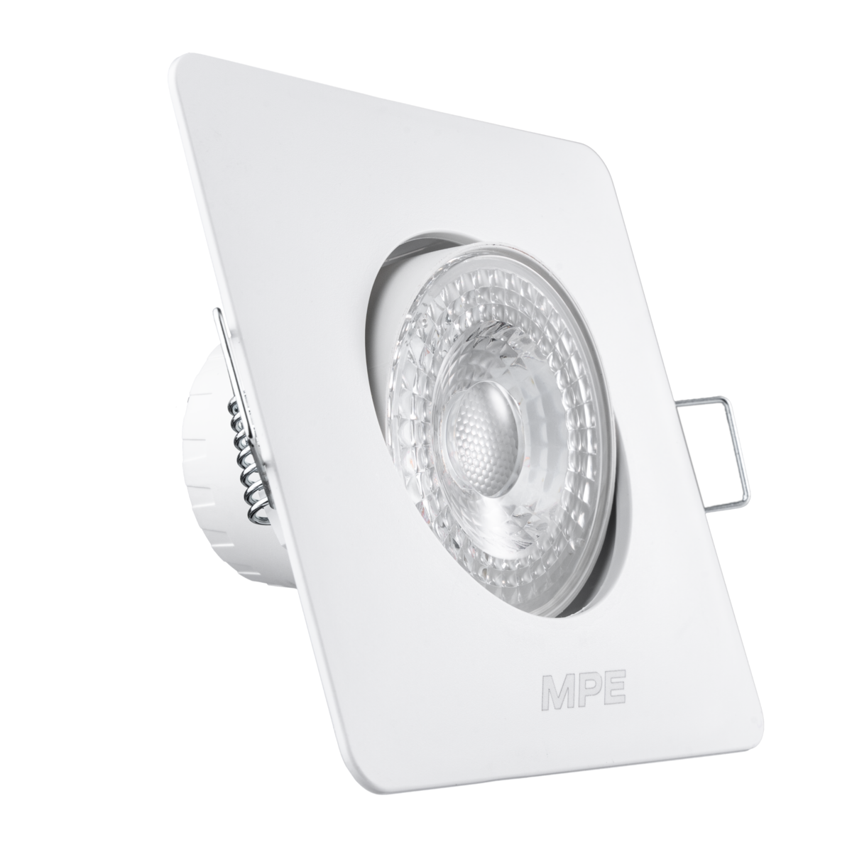 LED Downlight âm trần Chiếu điểm, Điều chỉnh hướng sáng, mặt vuông 3W ánh sáng trắng DLA2S-3T