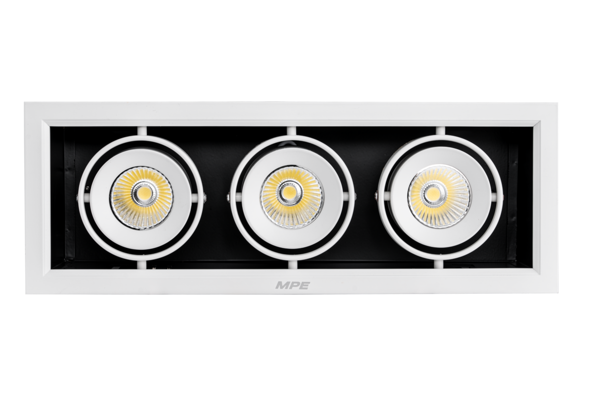 LED Downlight âm trần Chiếu điểm 3 đèn 12W ánh sáng trung tính DLS-312N