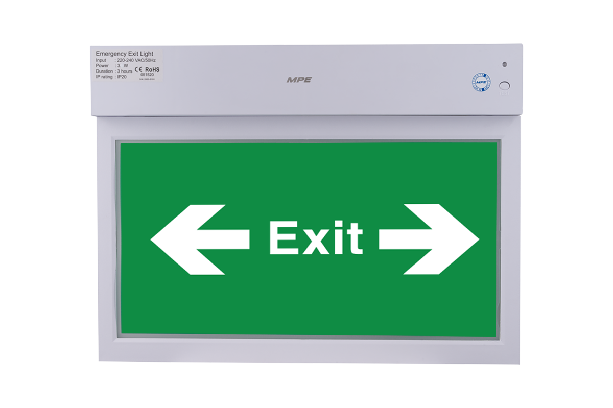 LED Exit đa năng đèn báo 1 mặt trái và phải 3W - EXLR/M