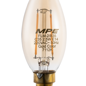 LED Buld Filament 2.5W ánh sáng vàng FLM-2/B35