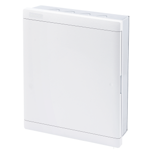 Tủ điện âm tường thanh ray điều chỉnh đa hướng, nắp mở ngang chứa MCB 20-24 cực mã G-24