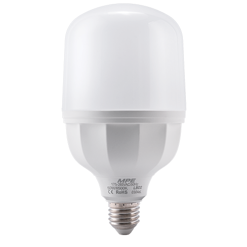 LED Bulb thân nhựa 50W ánh sáng trắng MPE LBD2-50T
