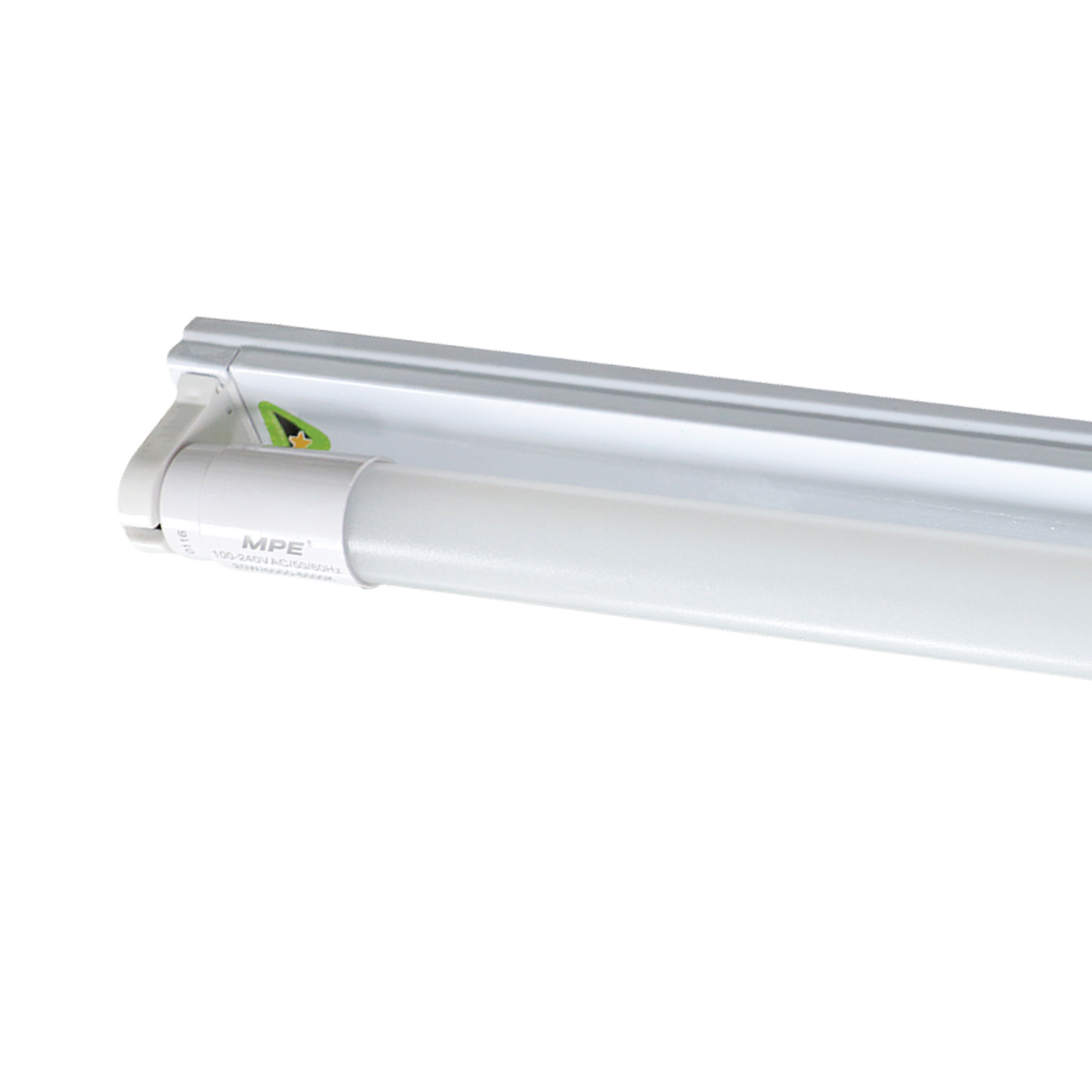 Bộ máng LED Tube thuỷ tinh 1x9W 0.6m ánh sáng trắng MGT-110T