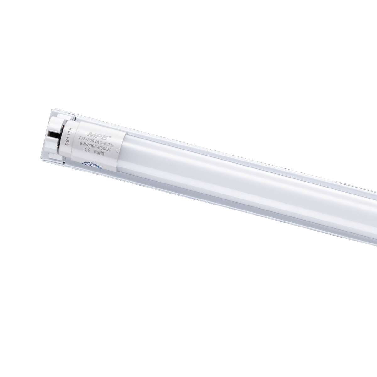 Bộ máng LED Tube nano 1x9W 0.6m ánh sáng trắng MNT-110T