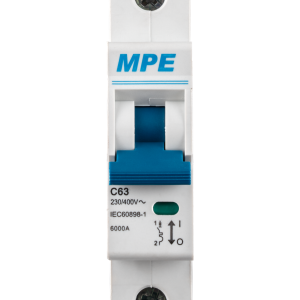 Cầu dao tự động MCB 1 cực, 63A, 6kA mã MP6-C163