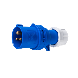 Phích cắm loại di động có kẹp giữ dây 3 cực, 32A, IP44 mã MPN-023