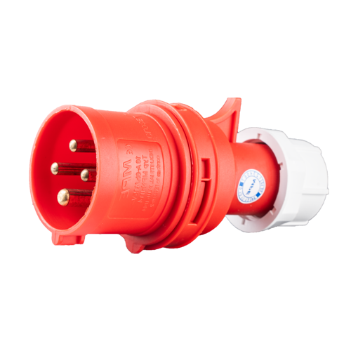 Phích cắm loại di động có kẹp giữ dây 4 cực, 16A, IP44 mã MPN-014