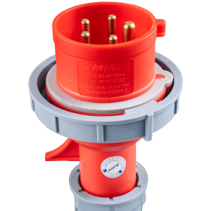 Phích cắm loại di động có kẹp giữ dây 5 cực, 16A, IP67 mã MPN-0152