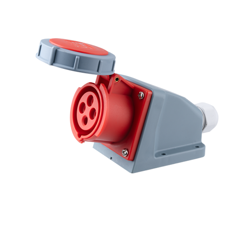 Ổ cắm cố định bắt trên tường 4 cực, 16A, IP67 mã MPN-1142