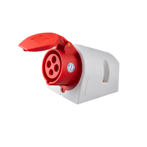 Ổ cắm cố định bắt trên tường 4 cực, 16A, IP44 mã MPN-114