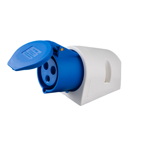 Ổ cắm cố định bắt trên tường 3 cực, 32A, IP44 mã MPN-123