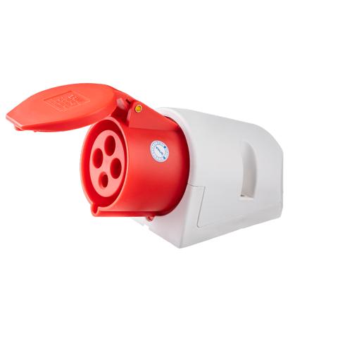 Ổ cắm cố định bắt trên tường 4 cực, 32A, IP44 mã MPN-124