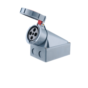 Ổ cắm cố định bắt trên tường 4 cực, 63A, IP67 mã MPN-1342