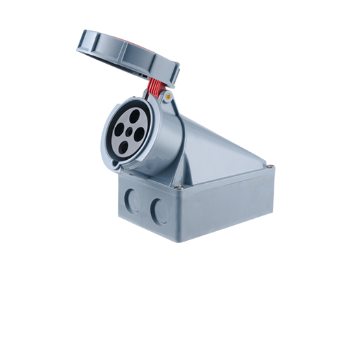 Ổ cắm cố định bắt trên tường 4 cực, 63A, IP67 mã MPN-1342