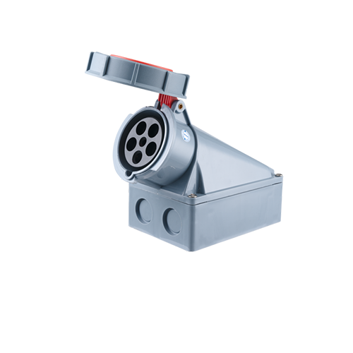 Ổ cắm cố định bắt trên tường 5 cực, 63A, IP67 mã MPN-1352