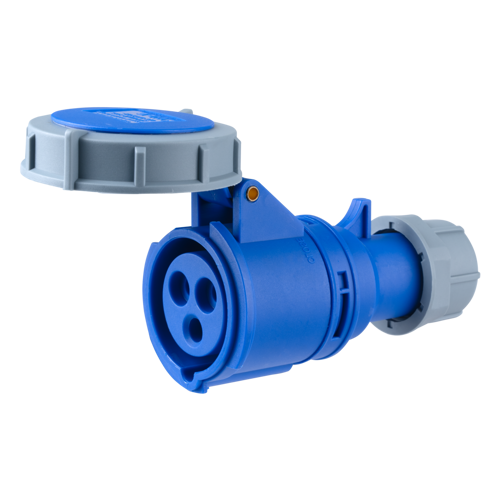 Ổ cắm di động có kẹp giữ dây 3 cực, 16A, IP67 mã MPN-2132