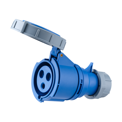 Ổ cắm di động có kẹp giữ dây 3 cực, 32A, IP67 mã MPN-2232