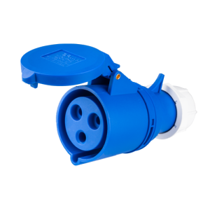 Ổ cắm di động có kẹp giữ dây 3 cực, 32A, IP44 mã MPN-223