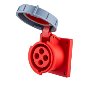 Ổ cắm loại cố định bắt trên bảng điện 4 cực, 16A, IP67 mã MPN-3142