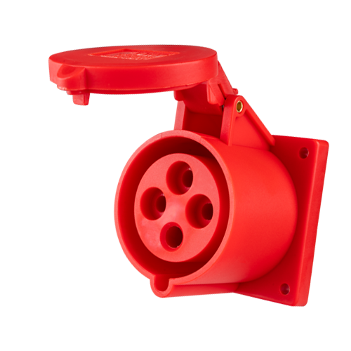 Ổ cắm loại cố định bắt trên bảng điện 4 cực, 16A, IP44 mã MPN-314