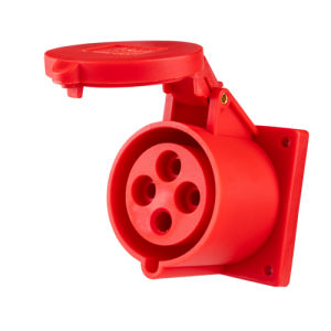Ổ cắm loại cố định bắt trên bảng điện 4 cực, 32A, IP44 mã MPN-324